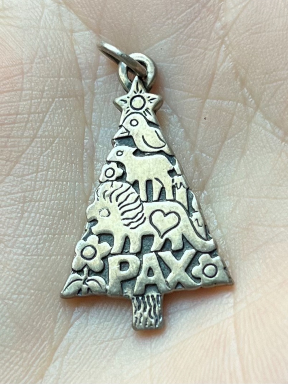 James Avery - Retired Sterling Silver PAX Tree of Love Charm Pendant